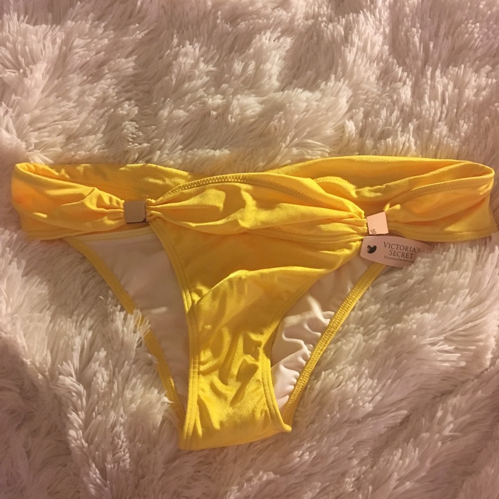 Shimmery Yellow-Gold Cheeky VS Bikini Bottoms